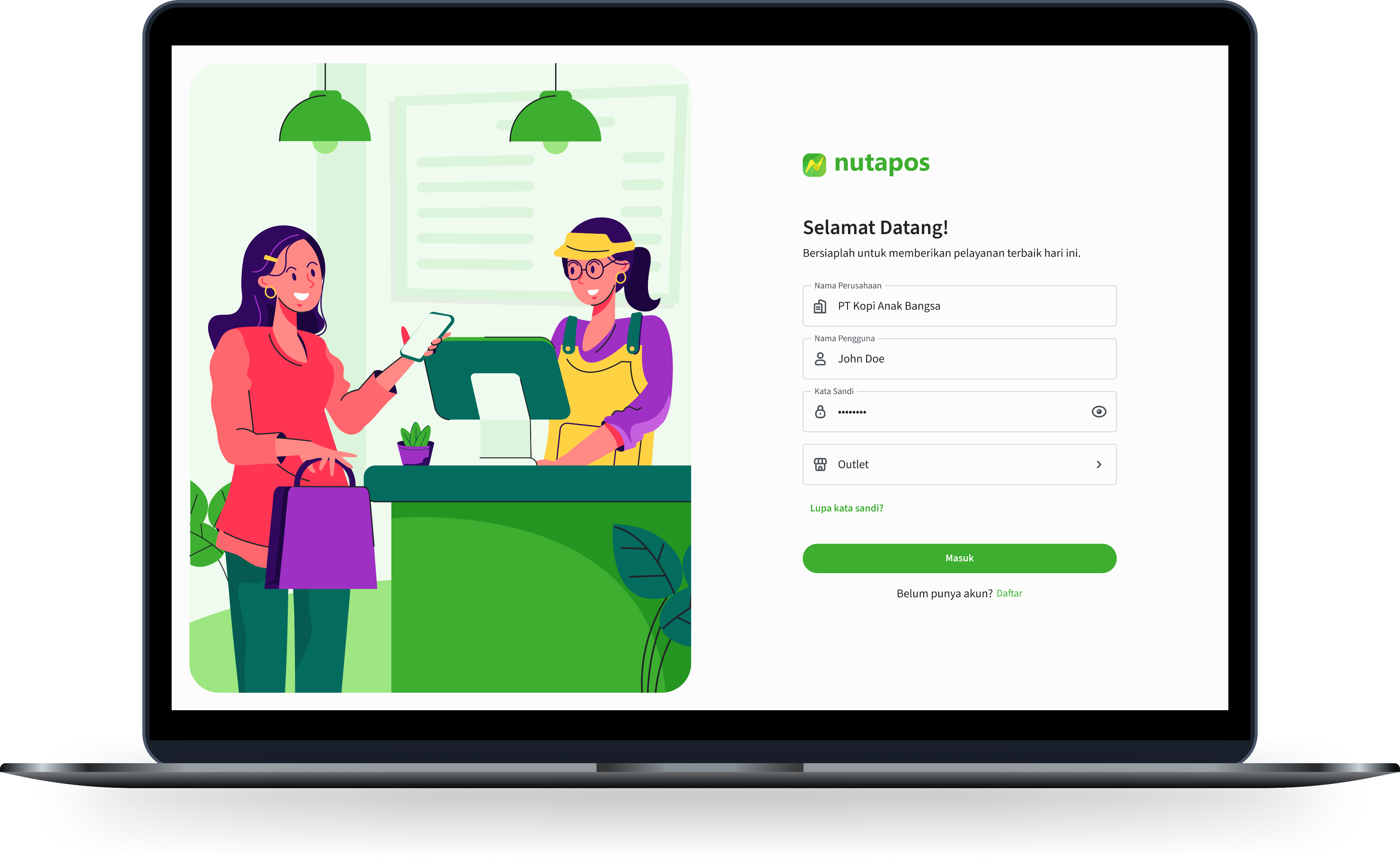 Fitur multi user di aplikasi kasir Nutapos