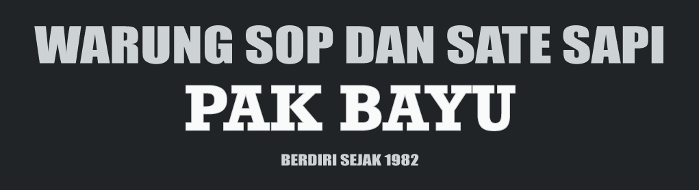 Logo Warung Sop dan Sate Sapi Pak Bayu, pengguna setia aplikasi kasir Nutapos