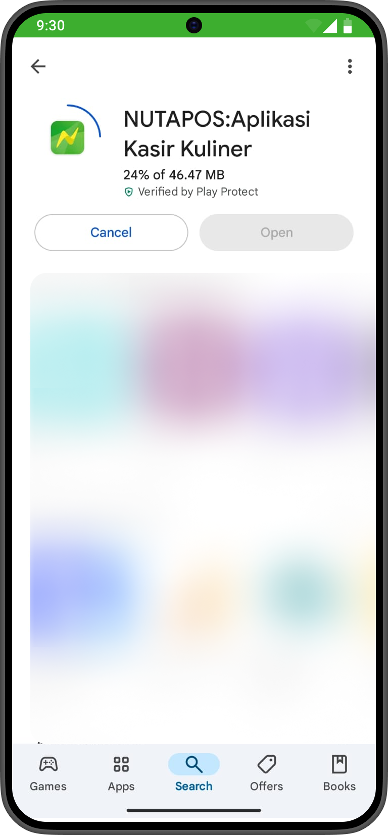 Download aplikasi kasir Android Nutapos langsung di Google Play Store