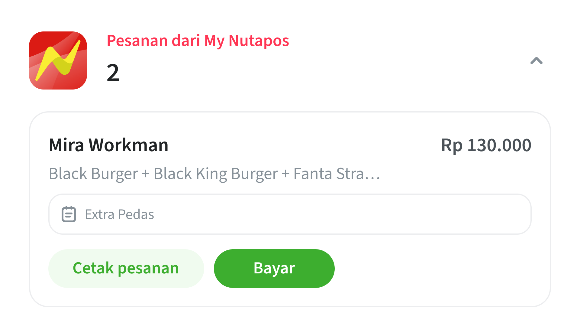 Kasir langsung bisa proses pesanan pelanggan dari aplikasi kasir Nutapos